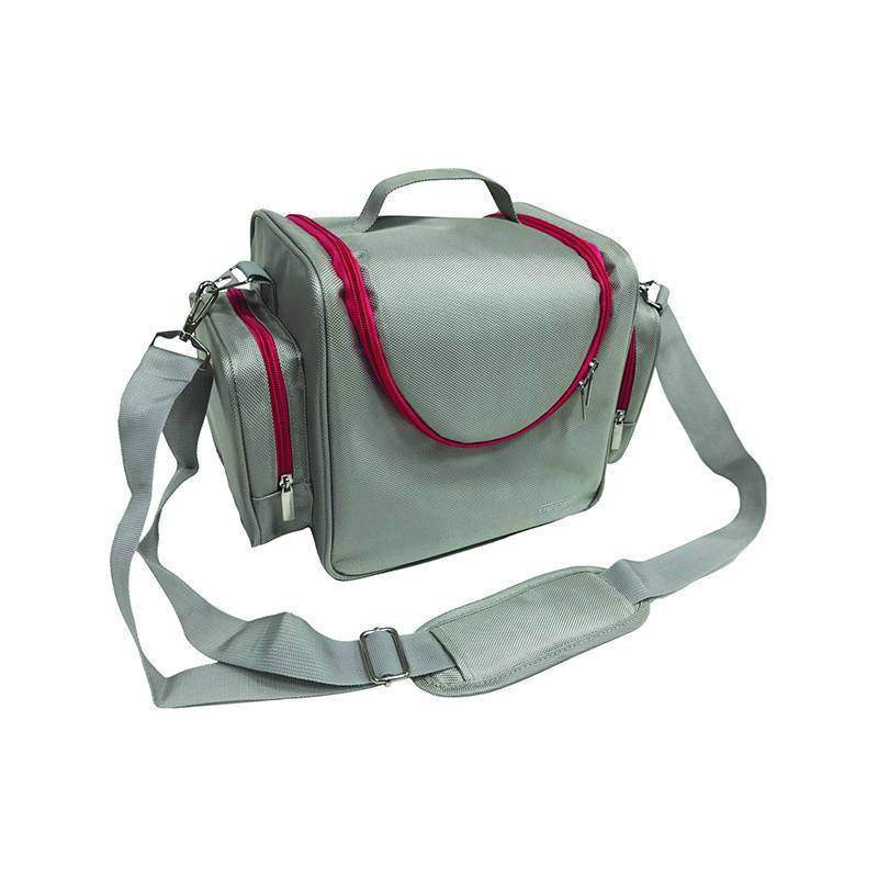 MALLETTE CLARA MEDBAG GRISE ET ROSE