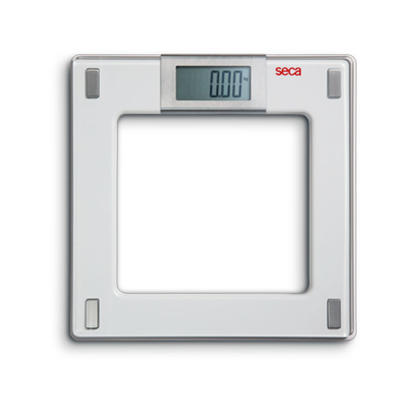 PÈSE-PERSONNE ÉLECTRONIQUE AVEC PLATEAU EN VERRE - SECA 807