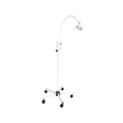 LAMPE D'EXAMEN BLANCHE LED 3W AVEC PIED A ROULETTES