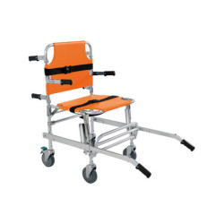 CHAISE PORTOIR 4 ROUES ORANGE