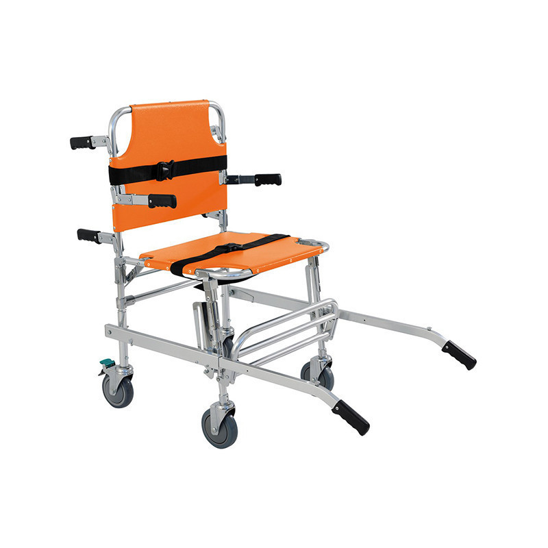 CHAISE PORTOIR 4 ROUES ORANGE