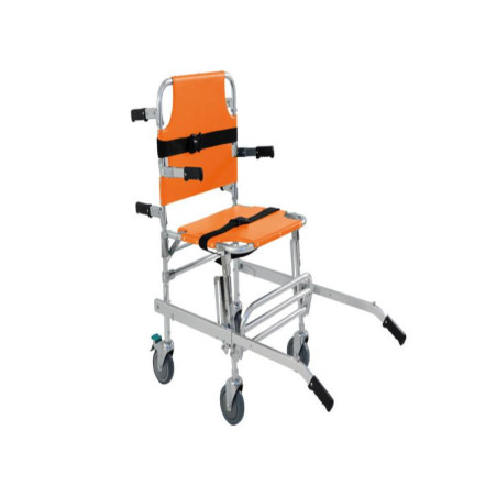CHAISE PORTOIR 4 ROUES ORANGE