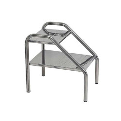 MARCHEPIED TUBE ROND EN INOX
