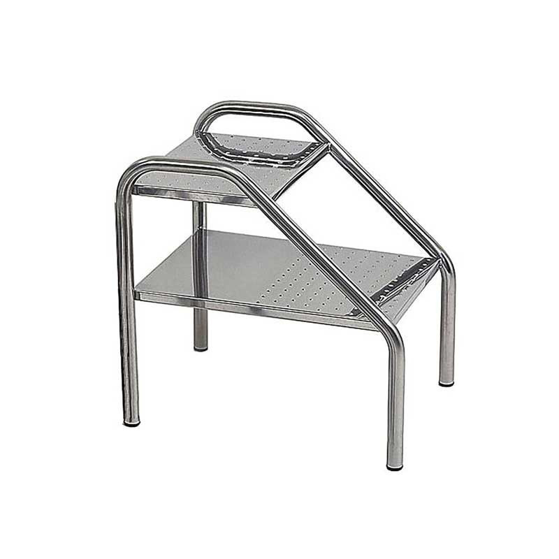 MARCHEPIED TUBE ROND EN INOX