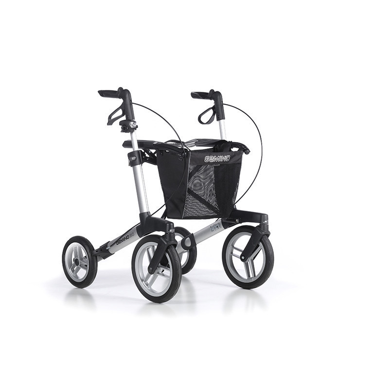 ROLLATOR 4 ROUES GEMINO 60 GRIS ARGENTE